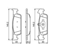 Kit pastiglie freno, Freno a disco Assale anteriore per DACIA RENAULT LOGAN LOGA