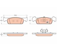 Kit pastiglie freno, Freno a disco Assale anteriore per DACIA RENAULT LOGAN LOGA