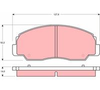Kit pastiglie freno, Freno a disco Assale anteriore per DAIHATSU FEROZA ROCKY Ha