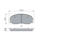 Kit pastiglie freno, Freno a disco Assale anteriore per DAIHATSU FEROZA RUGGER T