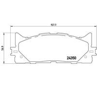 Kit pastiglie freno, Freno a disco Assale anteriore per DAIHATSU LEXUS TOYOTA TO