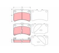 Kit pastiglie freno, Freno a disco Assale anteriore per DAIHATSU PERODUA CUORE K