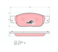 Kit pastiglie freno, Freno a disco Assale anteriore per DAIMLER JAGUAR S-TYPE SU