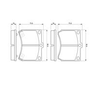 Kit pastiglie freno, Freno a disco Assale anteriore per EUNOS FORD ASIA & OCEANI