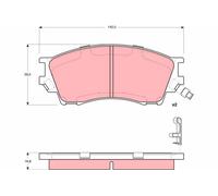 Kit pastiglie freno, Freno a disco Assale anteriore per EUNOS FORD AUSTRALIA MAZ