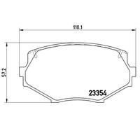 Kit pastiglie freno, Freno a disco Assale anteriore per EUNOS MAZDA MX-5 ROADSTE