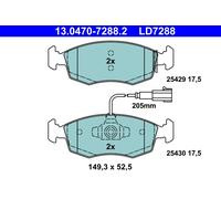 Kit pastiglie freno, Freno a disco Assale anteriore per FIAT 500 500 C GRANDE PU