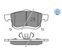 Kit pastiglie freno, Freno a disco Assale anteriore per FIAT 500L