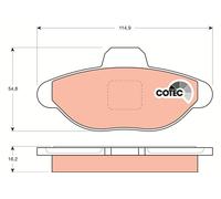 Kit pastiglie freno, Freno a disco Assale anteriore per FIAT CINQUECENTO CINQUEC