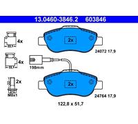Kit pastiglie freno, Freno a disco Assale anteriore per FIAT FORD 500 500 C KA P