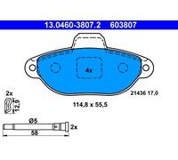 Kit pastiglie freno, Freno a disco Assale anteriore per FIAT PANDA