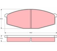 Kit pastiglie freno, Freno a disco Assale anteriore per FORD AUSTRALIA NISSAN MA