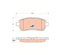 Kit pastiglie freno, Freno a disco Assale anteriore per FORD FIESTA