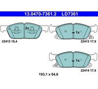 Kit pastiglie freno, Freno a disco Assale anteriore per FORD FOCUS KUGA