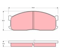 Kit pastiglie freno, Freno a disco Assale anteriore per FORD FORD ASIA & OCEANIA