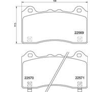 Kit pastiglie freno, Freno a disco Assale anteriore per FORD FORD AUSTRALIA FOCU
