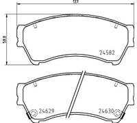 Kit pastiglie freno, Freno a disco Assale anteriore per FORD FORD USA LINCOLN MA