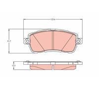 Kit pastiglie freno, Freno a disco Assale anteriore per FORD K