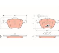 Kit pastiglie freno, Freno a disco Assale anteriore per FORD SEAT VW ALHAMBRA CA