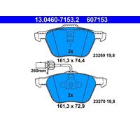 Kit pastiglie freno, Freno a disco Assale anteriore per FORD SEAT VW ALHAMBRA GA