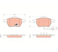 Kit pastiglie freno, Freno a disco Assale anteriore per FORD SEAT VW ALHAMBRA GA
