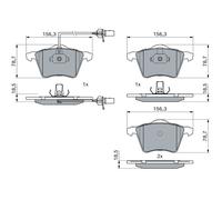 Kit pastiglie freno, Freno a disco Assale anteriore per FORD SEAT VW ALHAMBRA GA