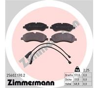 Kit pastiglie freno, Freno a disco Assale anteriore per FORD TOURNEO CUSTOM TRAN