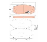 Kit pastiglie freno, Freno a disco Assale anteriore per FORD USA MAZDA MAZDA (FA