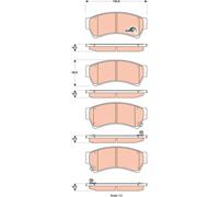 Kit pastiglie freno, Freno a disco Assale anteriore per FORD USA MAZDA MAZDA (FA