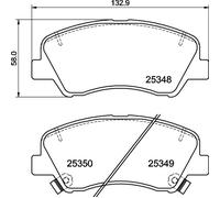 Kit pastiglie freno, Freno a disco Assale anteriore per GEELY GEOMETRY HYUNDAI H