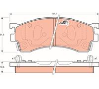 Kit pastiglie freno, Freno a disco Assale anteriore per HAIMA (FAW) MAZDA 323 C