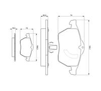Kit pastiglie freno, Freno a disco Assale anteriore per HOLDEN OPEL SAAB VAUXHAL