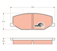 Kit pastiglie freno, Freno a disco Assale anteriore per HOLDEN SANTANA SUZUKI DR