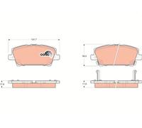 Kit pastiglie freno, Freno a disco Assale anteriore per HONDA CIVIC