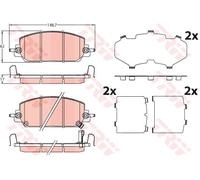Kit pastiglie freno, Freno a disco Assale anteriore per HONDA CR-V