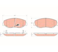 Kit pastiglie freno, Freno a disco Assale anteriore per HONDA HONDA (DONGFENG) A