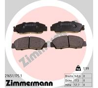 Kit pastiglie freno, Freno a disco Assale anteriore per HONDA ROVER 600 ACCORD C