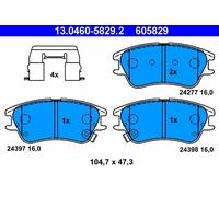 Kit pastiglie freno, Freno a disco Assale anteriore per HYUNDAI ATOS