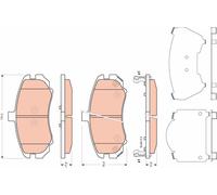 Kit pastiglie freno, Freno a disco Assale anteriore per HYUNDAI ELANTRA