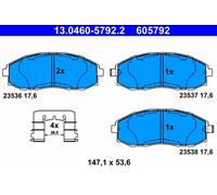 Kit pastiglie freno, Freno a disco Assale anteriore per HYUNDAI H-1 H-1 / STAREX