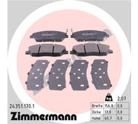 Kit pastiglie freno, Freno a disco Assale anteriore per HYUNDAI HYUNDAI (BEIJING