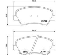 Kit pastiglie freno, Freno a disco Assale anteriore per HYUNDAI HYUNDAI (BEIJING