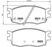 Kit pastiglie freno, Freno a disco Assale anteriore per HYUNDAI i20