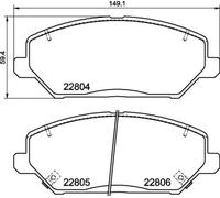 Kit pastiglie freno, Freno a disco Assale anteriore per HYUNDAI KIA CEED i30 PRO