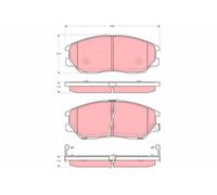 Kit pastiglie freno, Freno a disco Assale anteriore per HYUNDAI KIA EQUUS / CENT