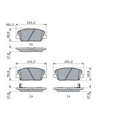 Kit pastiglie freno, Freno a disco Assale anteriore per HYUNDAI KIA GENESIS OPTI