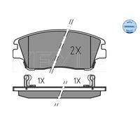 Kit pastiglie freno, Freno a disco Assale anteriore per HYUNDAI KIA ix35 SPORTAG
