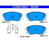 Kit pastiglie freno, Freno a disco Assale anteriore per HYUNDAI KIA KONA NIRO SP