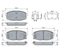 Kit pastiglie freno, Freno a disco Assale anteriore per HYUNDAI KONA