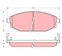 Kit pastiglie freno, Freno a disco Assale anteriore per HYUNDAI MITSUBISHI TOYOT